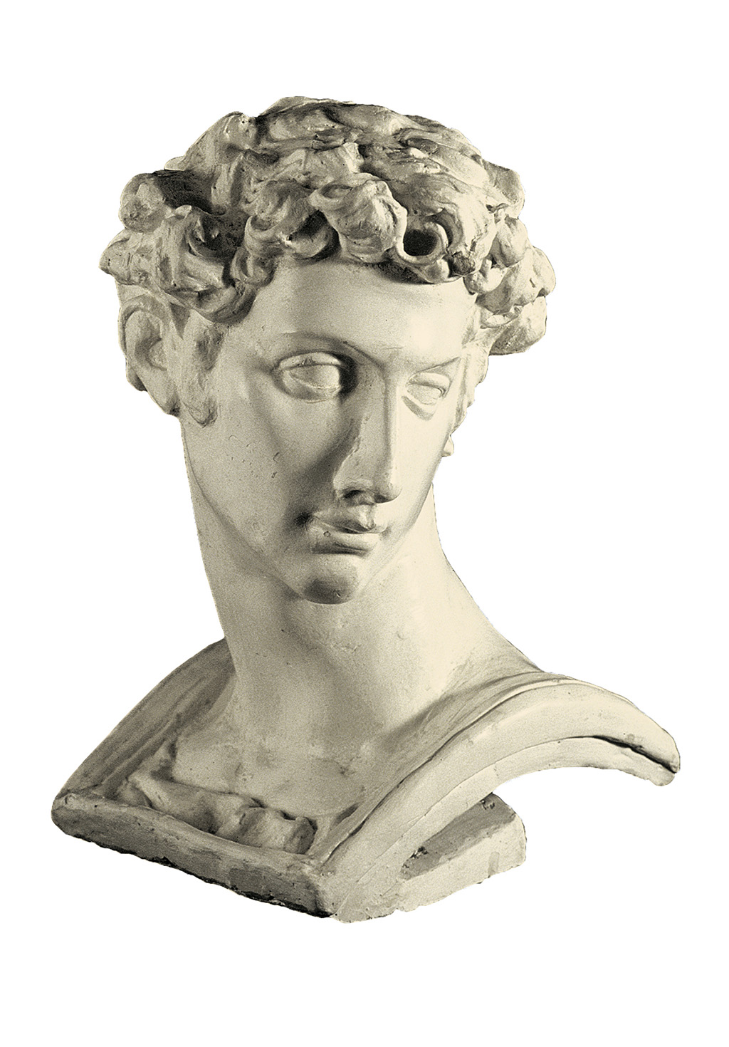 Testa di Giuliano dei Medici (scultura in gesso)